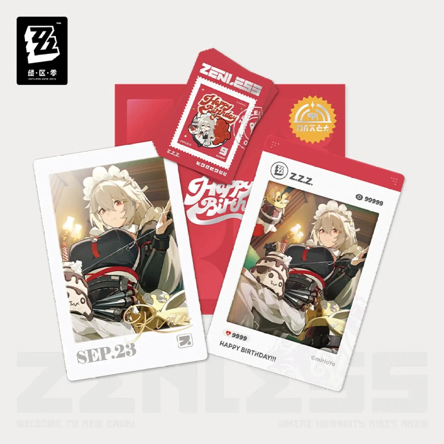 [OFFICIAL] Zenless Zone Zero HB2U Series Happy Birthday Cards Set Vol.1