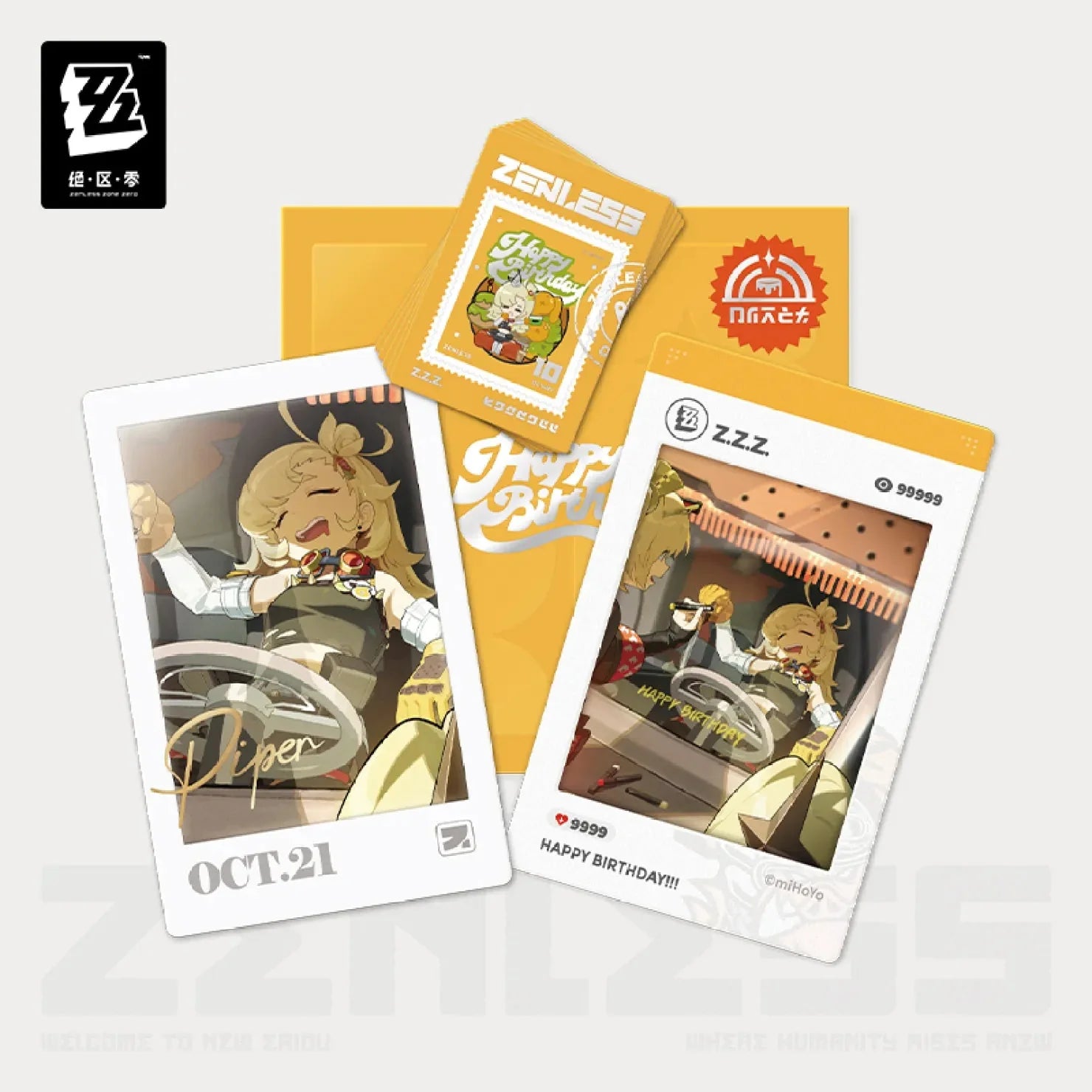 [OFFICIAL] Zenless Zone Zero HB2U Series Happy Birthday Cards Set Vol.1