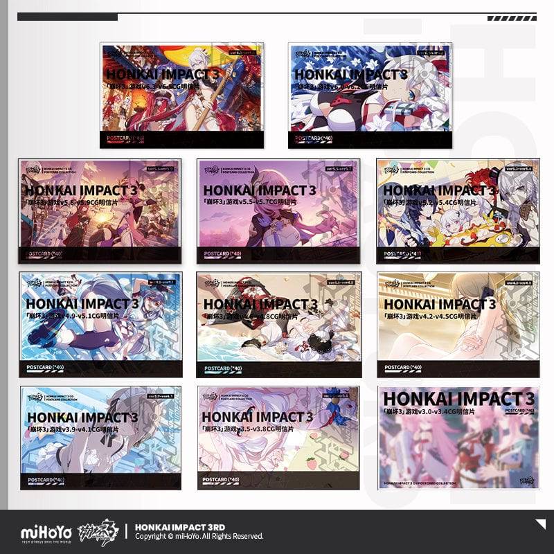 Honkai Impact 3rd Game CG Series Postcard Set