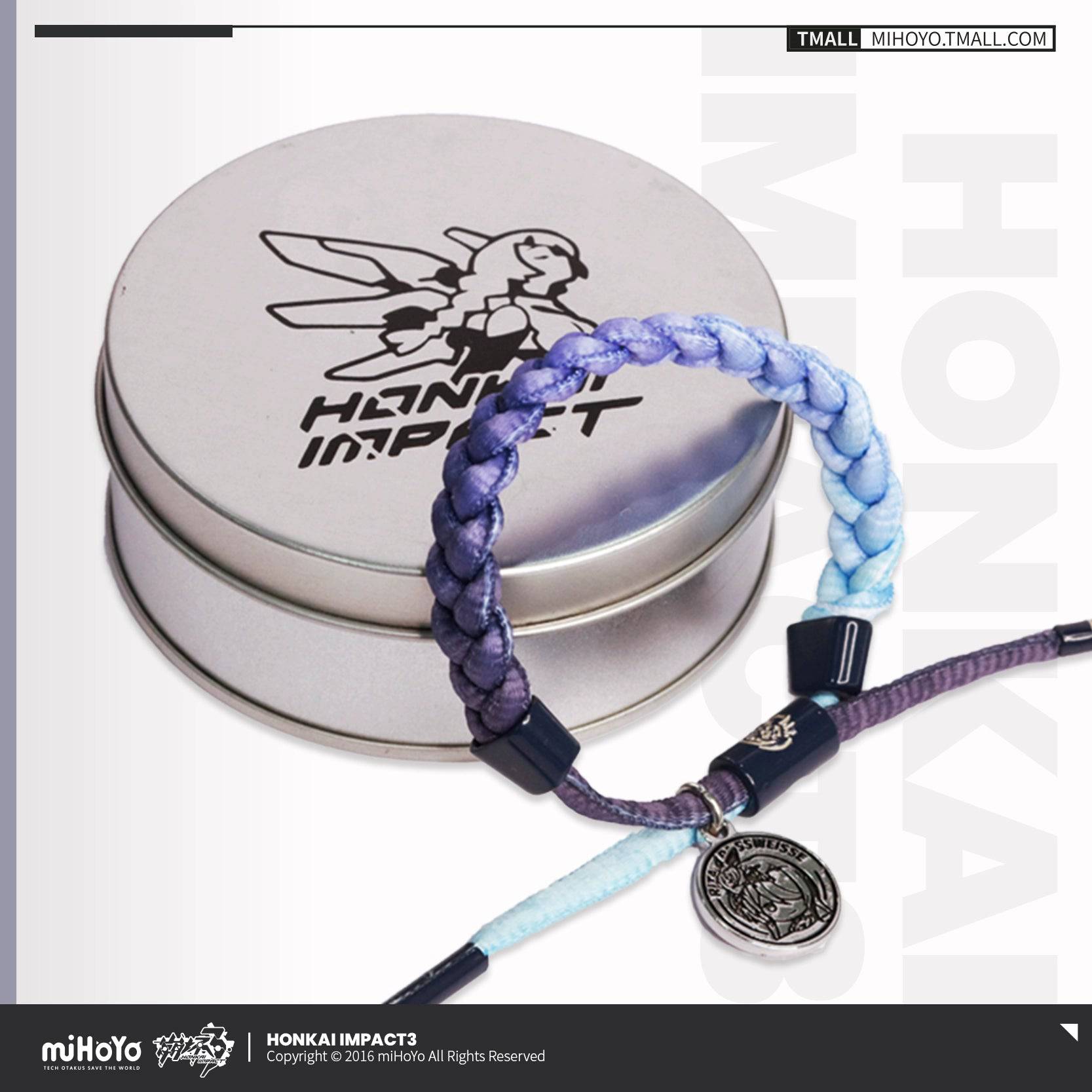 Honkai Impact 3rd Valkyrie Woven Rope Bracelet