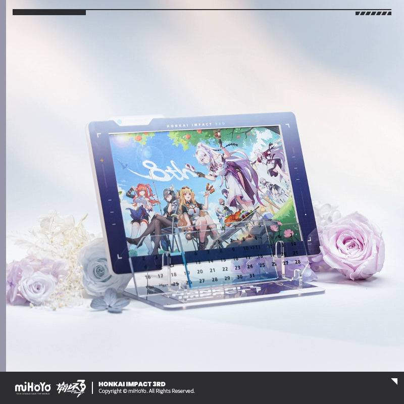 Honkai Impact 3rd 2025 Acrylic Photo Frame Calendar
