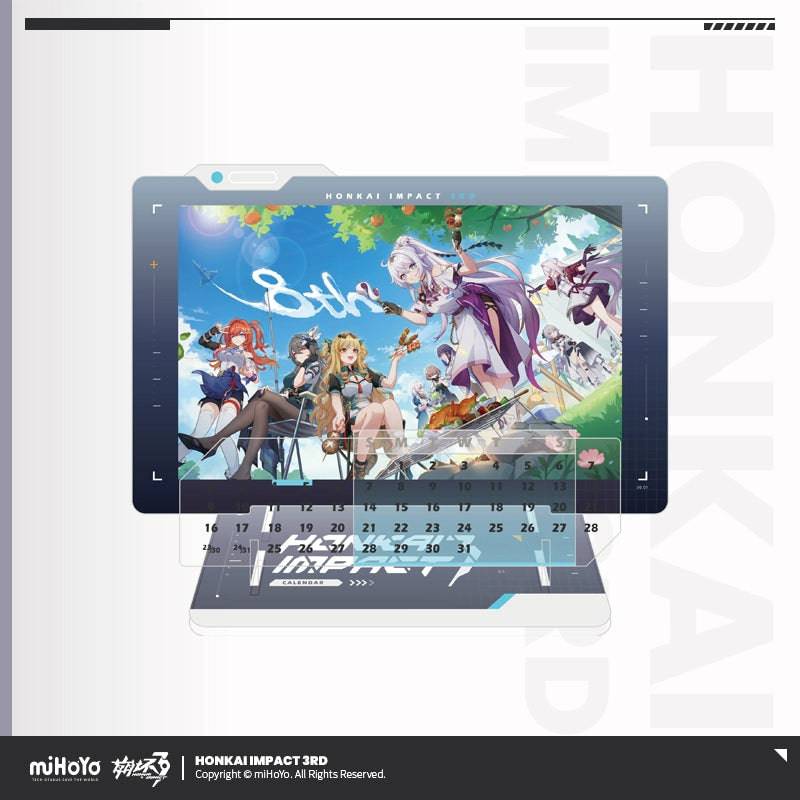 Honkai Impact 3rd 2025 Acrylic Photo Frame Calendar