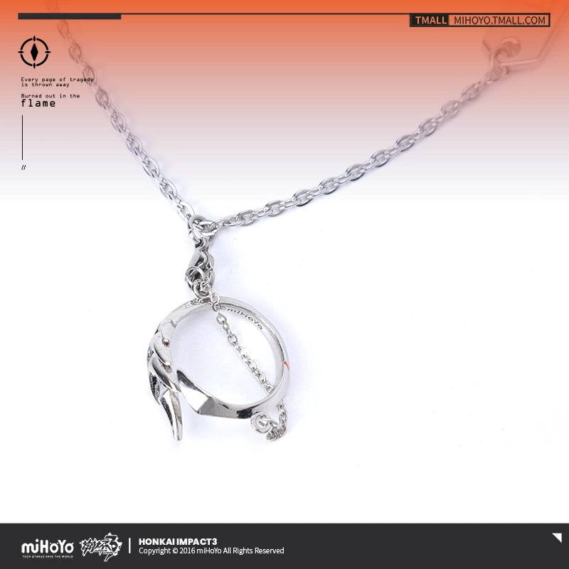Honkai Impact 3rd Kiana Herrscher Of Flamescion Theme Necklace and Ring Set