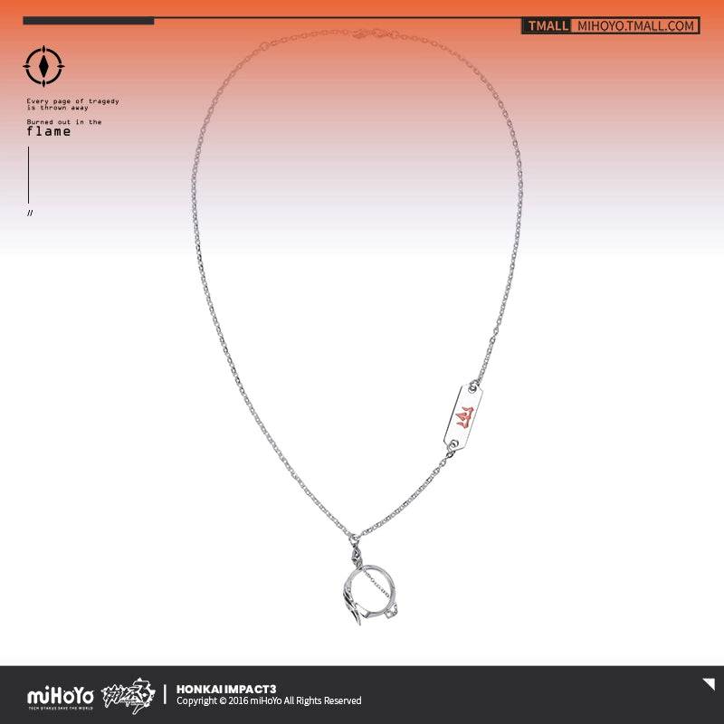 Honkai Impact 3rd Kiana Herrscher Of Flamescion Theme Necklace and Ring Set