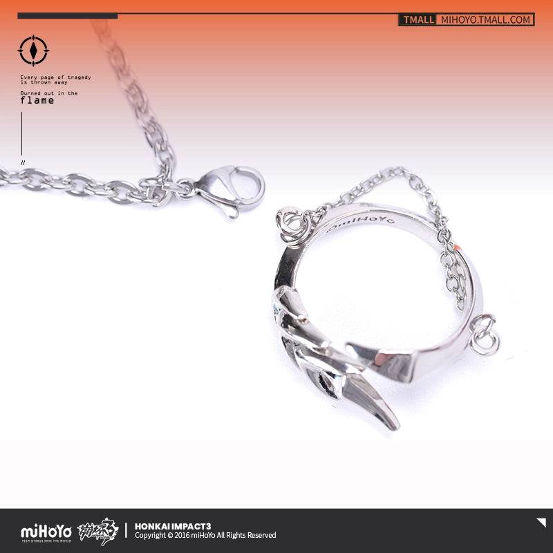 Honkai Impact 3rd Kiana Herrscher Of Flamescion Theme Necklace and Ring Set