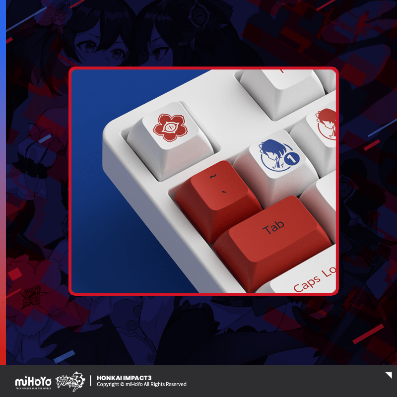 Honkai Impact 3rd Seele Theme Custom Mechanical Keyboard CS