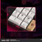 Honkai Impact 3rd Yae Sakura Theme Custom Three-Mode Mechanical Keyboard CS