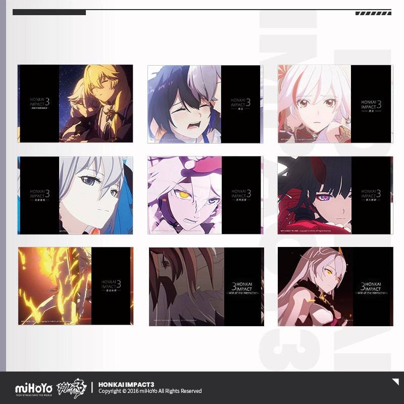 Honkai Impact 3rd Animated Short Film CG Postcard Set