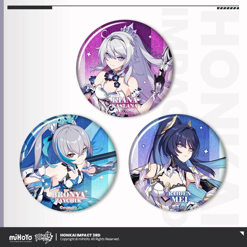 Honkai Impact 3rd Main Trio Series Tinplate Badge