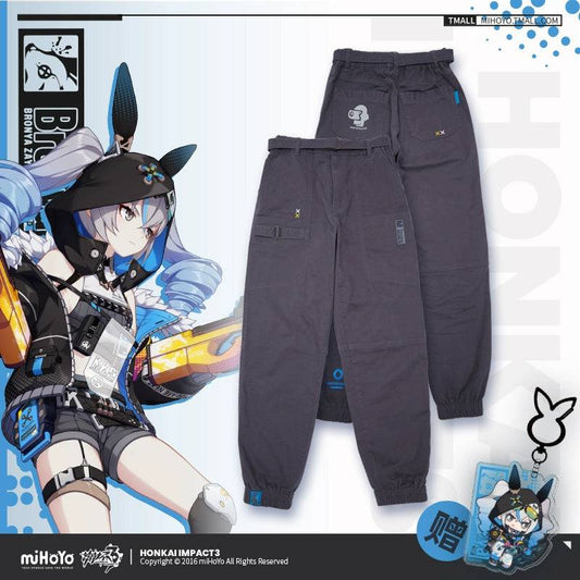 Honkai Impact 3rd Bronya Zaychik Haxxor Bunny Theme Casual Pants