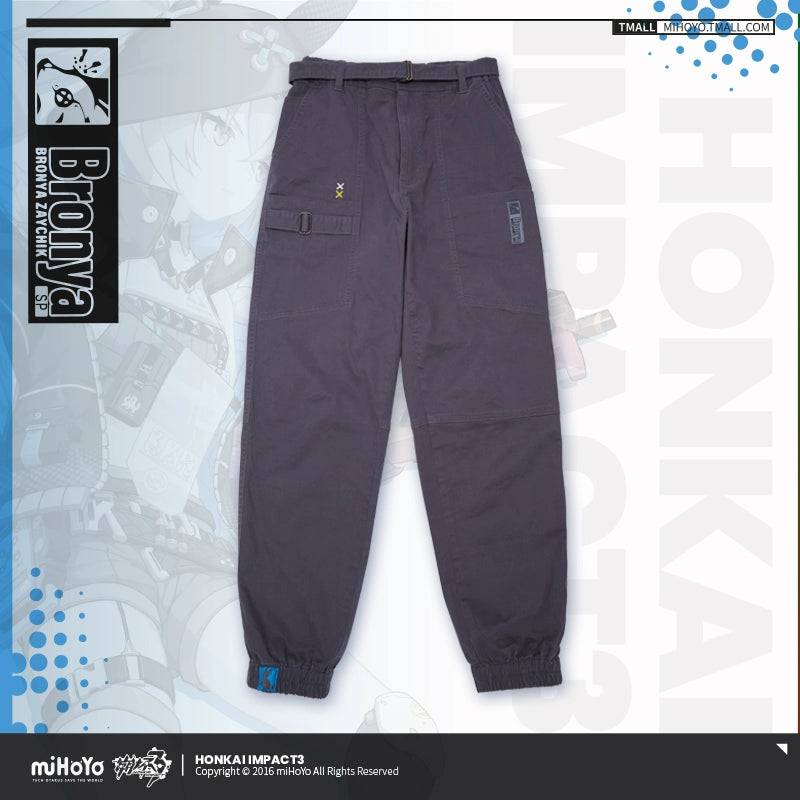 Honkai Impact 3rd Bronya Zaychik Haxxor Bunny Theme Casual Pants