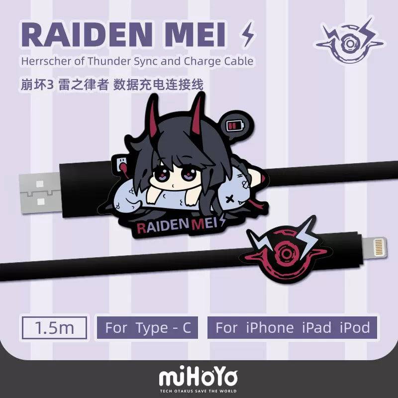 Honkai Impact 3rd Raiden Mei Charging Cable