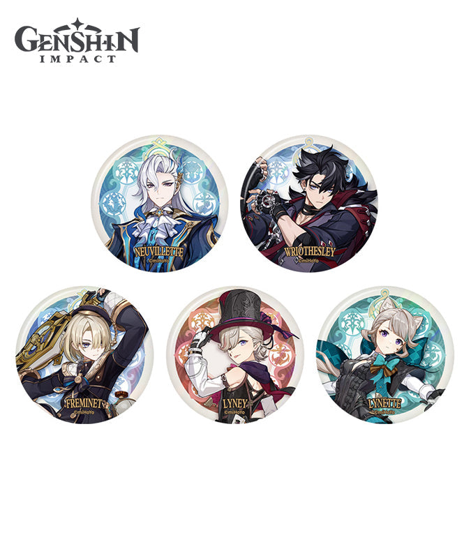 [Official Merchandise] Genshin Impact Fontaine Character Badge Neuvillette Wriothesley