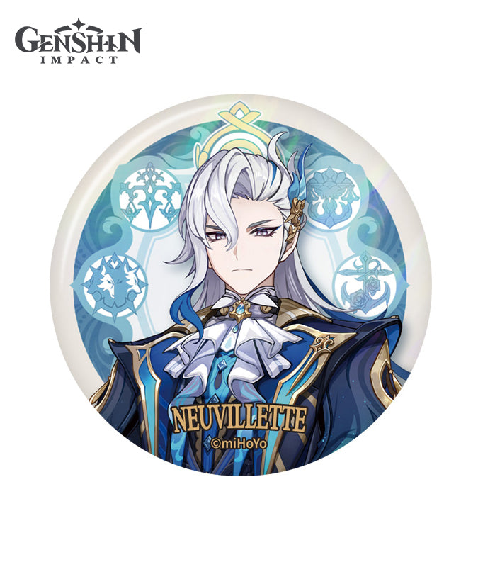 [Official Merchandise] Genshin Impact Fontaine Character Badge Neuvillette Wriothesley
