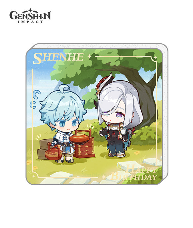 Genshin Impact Characters Birthday Acrylic Fridge Magnets