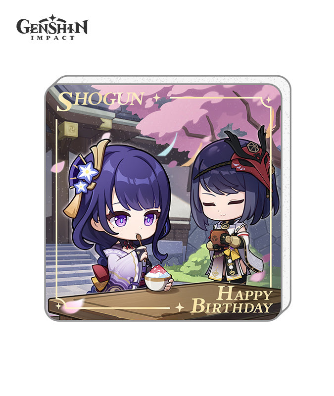 Genshin Impact Characters Birthday Acrylic Fridge Magnets