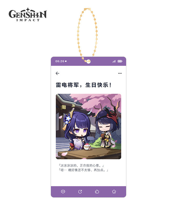 [Official Merchandise] Genshin Impact Characters Birthday Acrylic Charms
