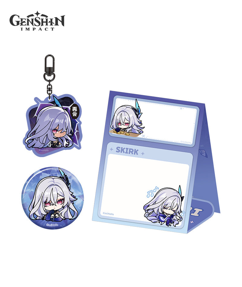 [Official Merch] Genshin Impact Skirk Chibi Expression Merchandise