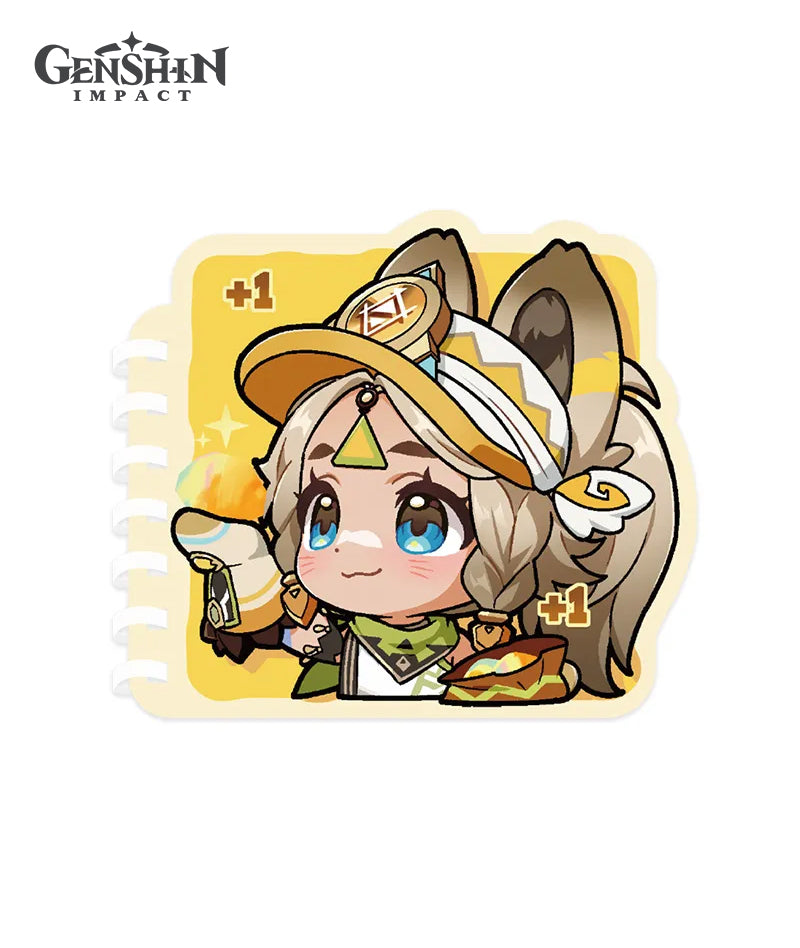 Genshin Impact Natlan Chibi Character Expression Series Spiral Notebook