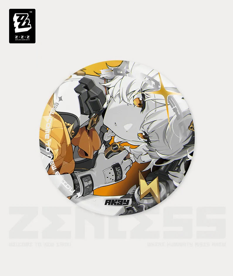 [Official Merchandise] Zenless Zone Zero Unknown Faction Jane Doe & Soldier O Anby Mindscape Cinema Art Badge