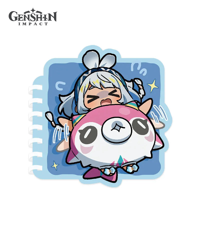 Genshin Impact Natlan Chibi Character Expression Series Spiral Notebook