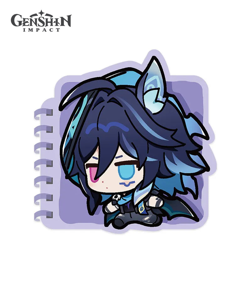 Genshin Impact Natlan Chibi Character Expression Series Spiral Notebook