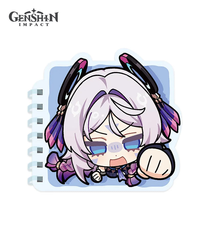 Genshin Impact Natlan Chibi Character Expression Series Spiral Notebook