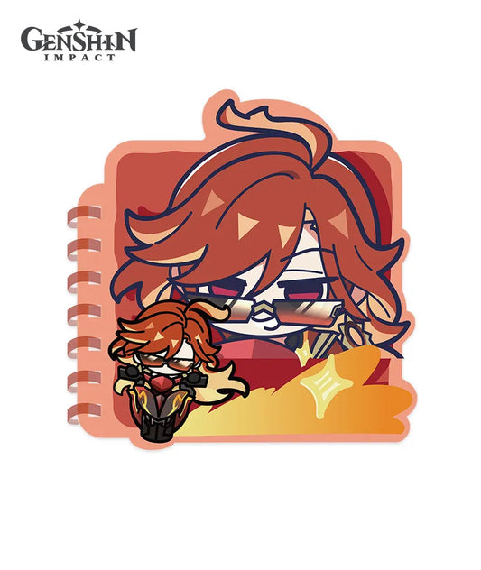 [Official Merchandise] Genshin Impact Natlan Chibi Character Expression Series Spiral Notebook