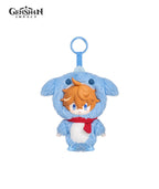 [Official Merch] Genshin Impact Winter Nesting Series Plush Keychains - Klee & Zhongli
