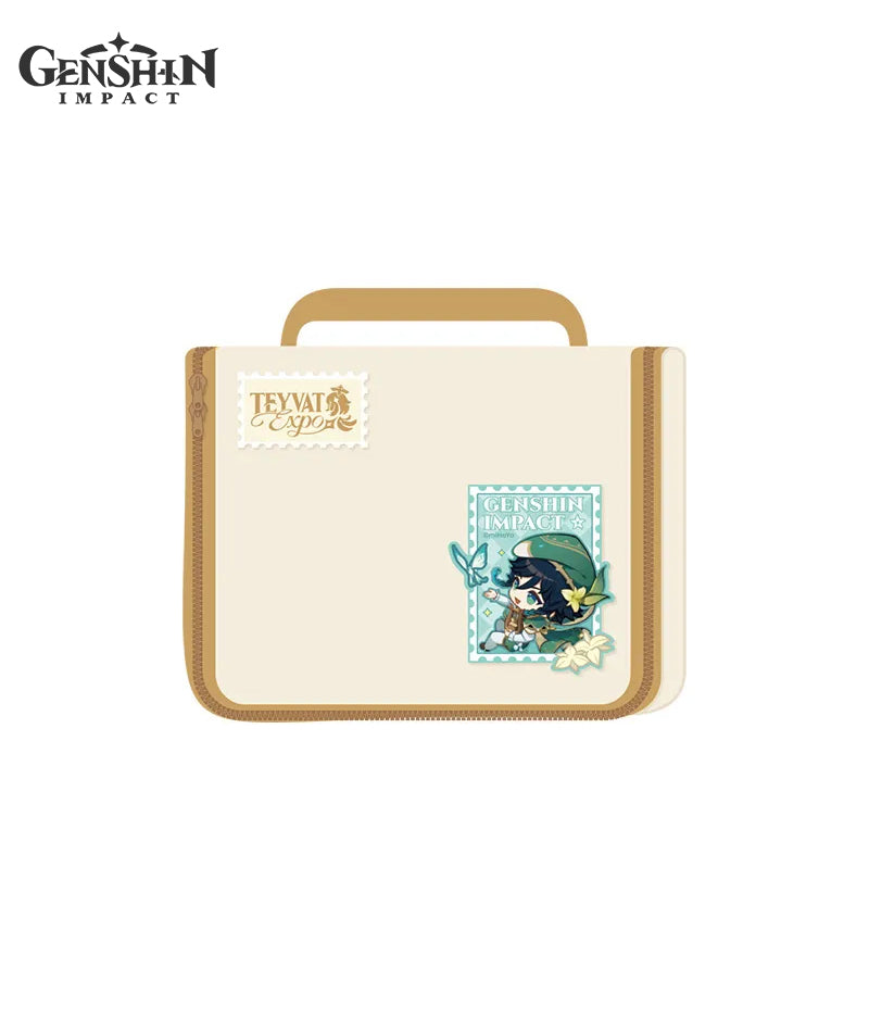 [Official Merch] Genshin Impact Teyvat Expo Collection: Toiletry Bag, Embroidered Patch & Luggage Tag