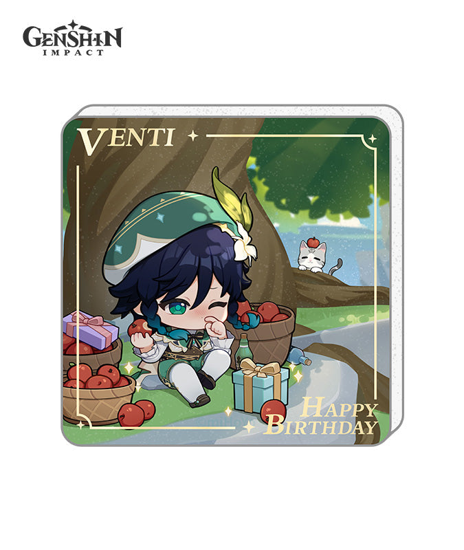 [Official Merchandise] Genshin Impact Characters Birthday Acrylic Fridge Magnets