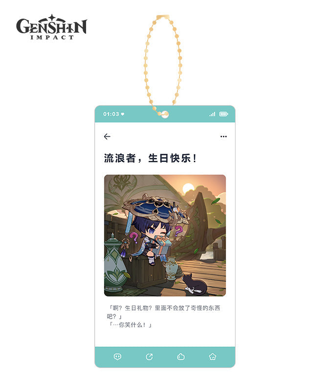 [Official Merchandise] Genshin Impact Characters Birthday Acrylic Charms