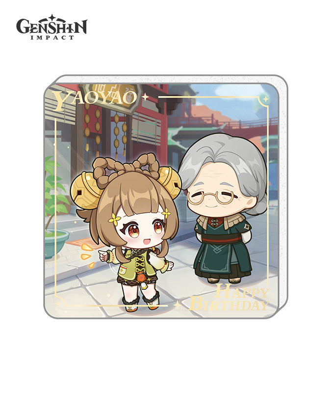 Genshin Impact Characters Birthday Acrylic Fridge Magnets