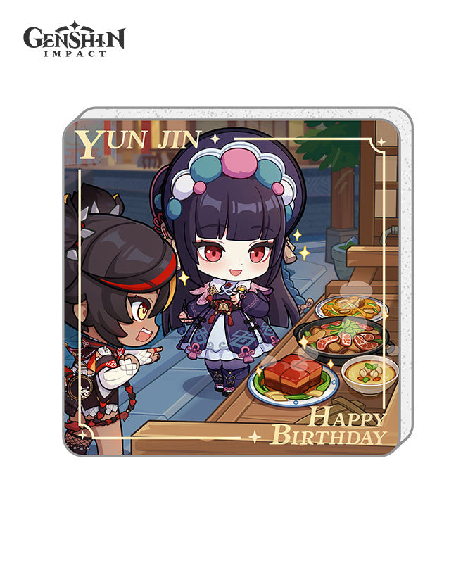 [Official Merchandise] Genshin Impact Characters Birthday Acrylic Fridge Magnets