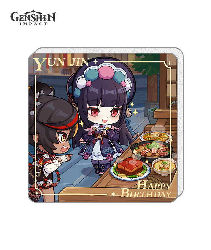 Genshin Impact Characters Birthday Acrylic Fridge Magnets