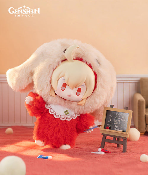 Genshin Impact Winter Nesting Series Plush Keychains - Klee & Zhongli